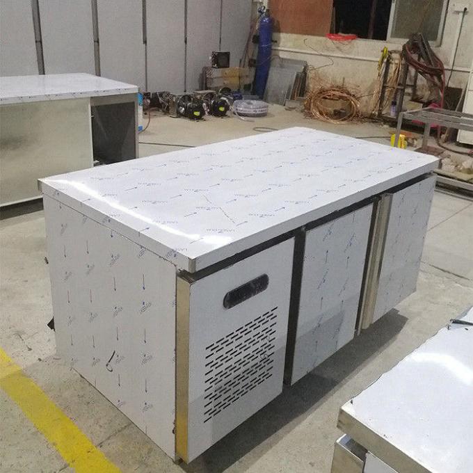2ドア1.8mの商業ステンレス鋼の冷蔵庫の冷凍庫 0