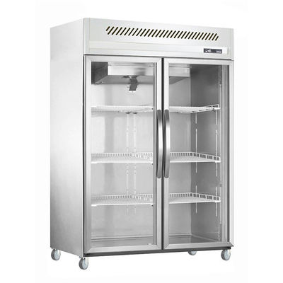 1000L直立した商業ステンレス鋼の冷蔵庫の冷凍庫