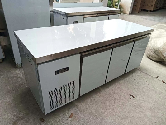 3 ドア カウンター 低温 ステンレス スチール 作業台 キッチン 設備