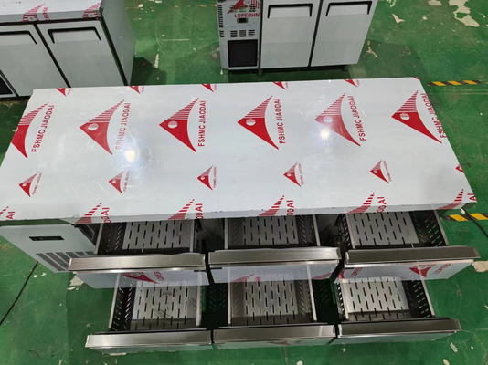 6 引き出し カウンターテーブル 商業用不?? 鋼 カウンター チラー 引き出し 冷蔵庫 作業台