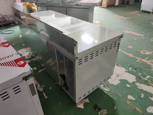商用 棚底 冷蔵庫 4 引き出し バックスプラッシュ オーダーメイド キッチンテーブル