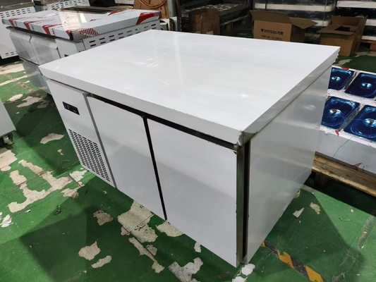 1.2M 商用 低温冷蔵庫 冷蔵庫 台所 広州 工場 ステンレス 鋼 作業台