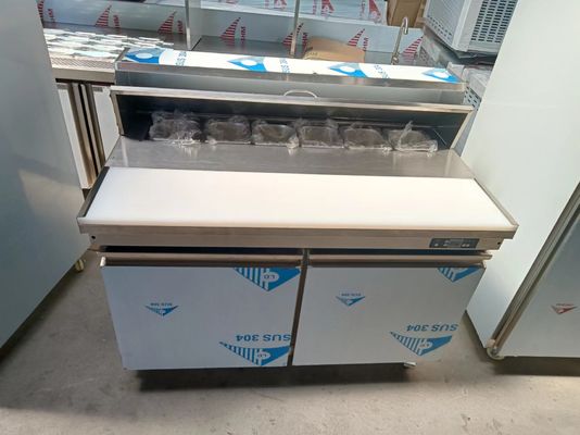 アメリカンタイプ サラダカウンターテーブル 商用サンドイッチ/サラダ 冷蔵庫 ステンレス鋼 キッチン機器
