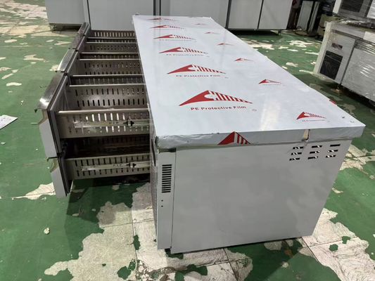 商業用8つの引き出し カウンターテーブル カウンターの下 キッチン 作業台 冷蔵庫
