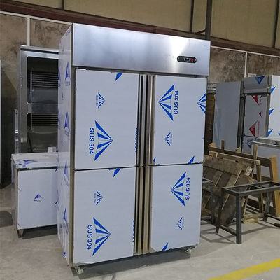 自動R404A 1000L 4のドア冷却装置フリーザーの霜を取り除きなさい
