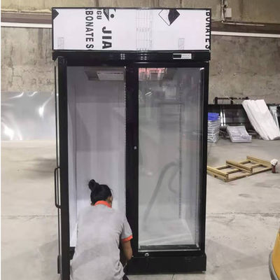 サーベル1000L 2の直立物のガラス ドア冷却装置Embracoの圧縮機