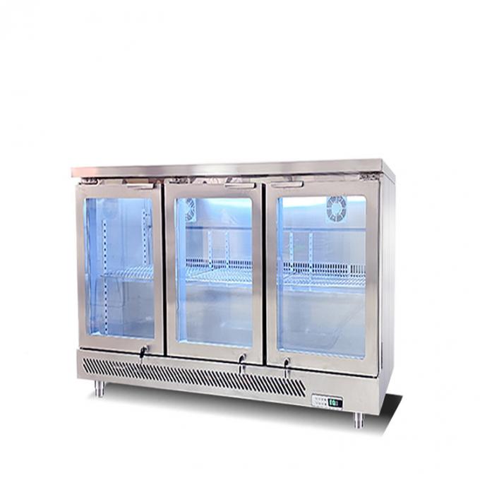 商業冷蔵庫の冷凍庫R134a涼しい冷却装置を冷却する330Lセリウム ファン 1