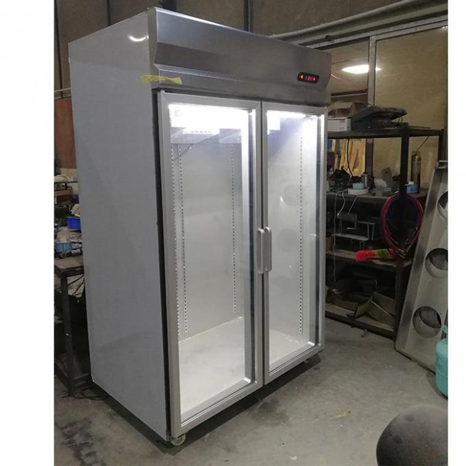 1000L直立した商業ステンレス鋼の冷蔵庫の冷凍庫 1