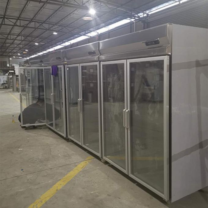 1000L直立した商業ステンレス鋼の冷蔵庫の冷凍庫 2