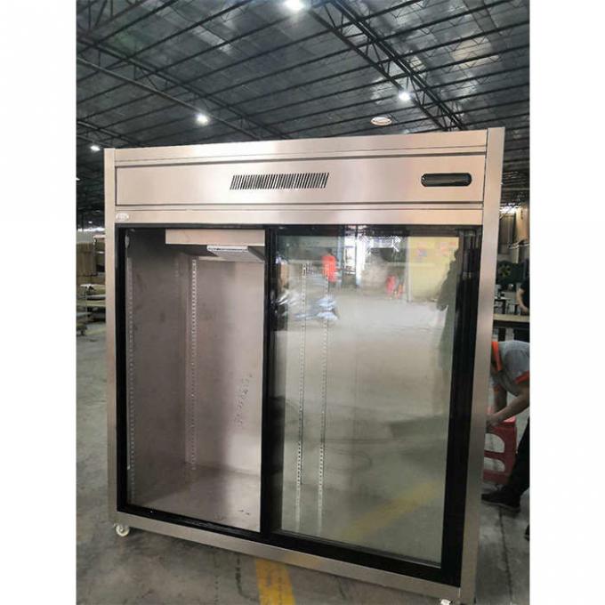 スライド ガラス ドア900W 1300L商業冷却装置フリーザー 0