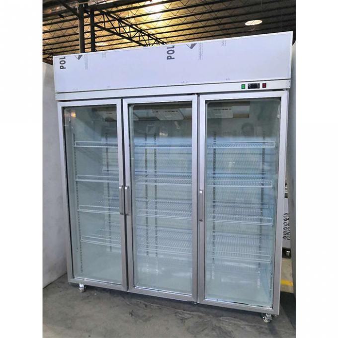 セリウム600Wの二重層のガラス ドア冷却装置コマーシャル 0
