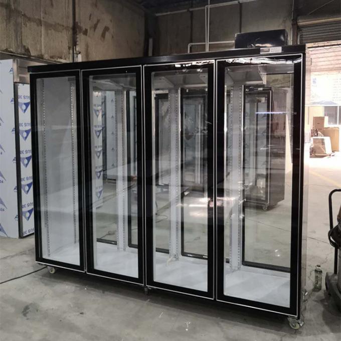 クーラー4のコンビニエンス ストアのためのガラス ドア冷却装置の2500L範囲 0
