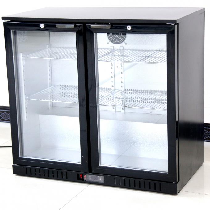 900*520*835mmの商業ガラス ドアのクーラー208Lの倍のガラス表示冷却装置 0
