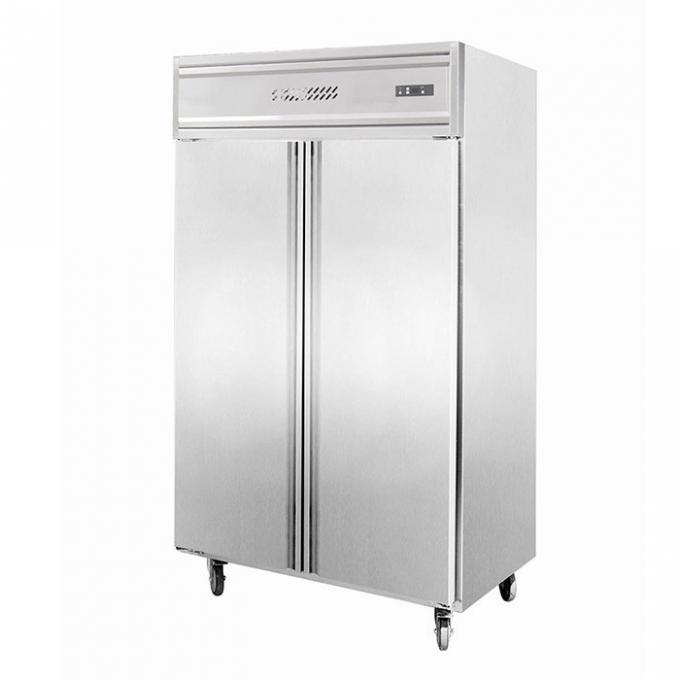 R404A 450Wの商業ステンレス鋼の冷蔵庫の冷凍庫 0
